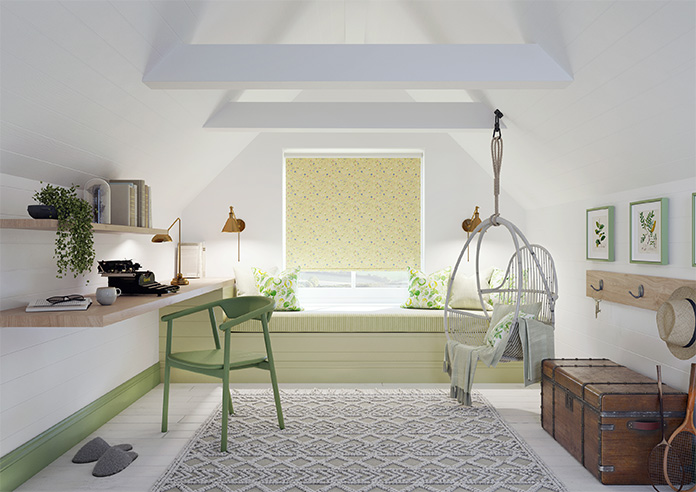 Cottage Garden, Pastel Yellow - Roller Blind - Image 8